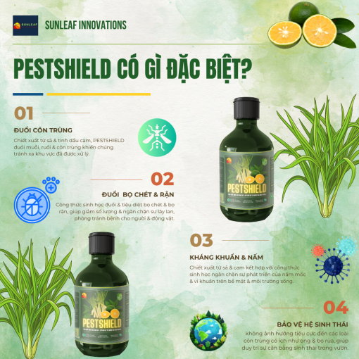 PESTSHIELD - TINH CHẤT SINH HỌC CAM SẢ - Hình ảnh 4